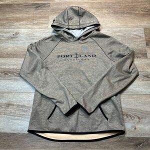 Avalon Gray Hoodie with Black Accents
